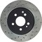 Centric Parts Sport Cross Drilled Brake Rotor, 128.35036R 128.35036R - alternate 1